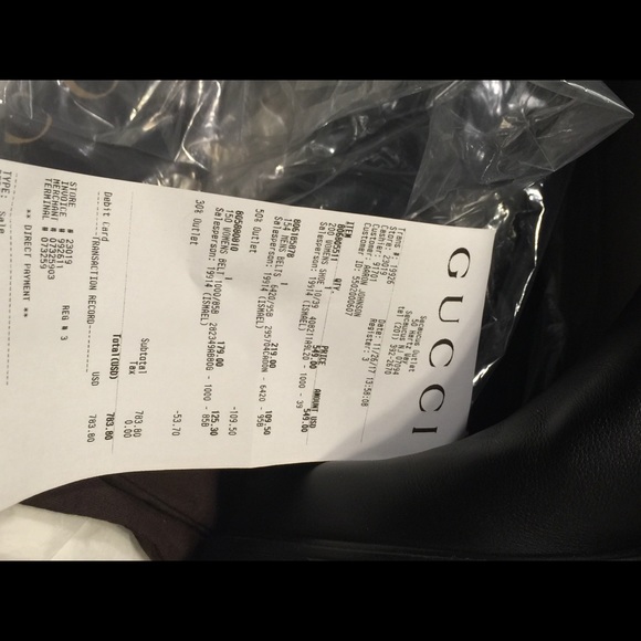 Gucci Authentic Gussima Black Boots. NwT - Picture 6 of 8